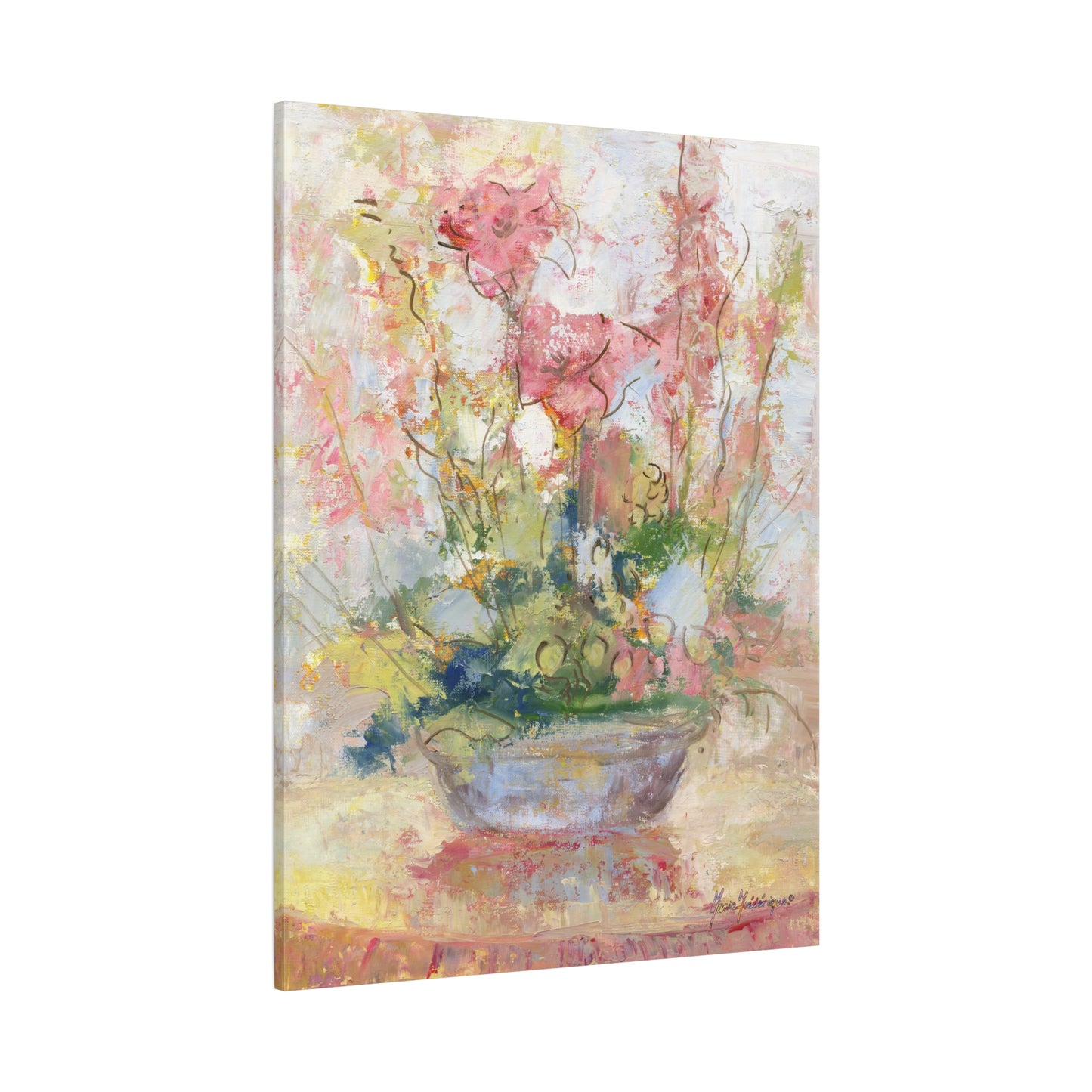 Floral Abstract Canvas Print, by artist Marie Frederique