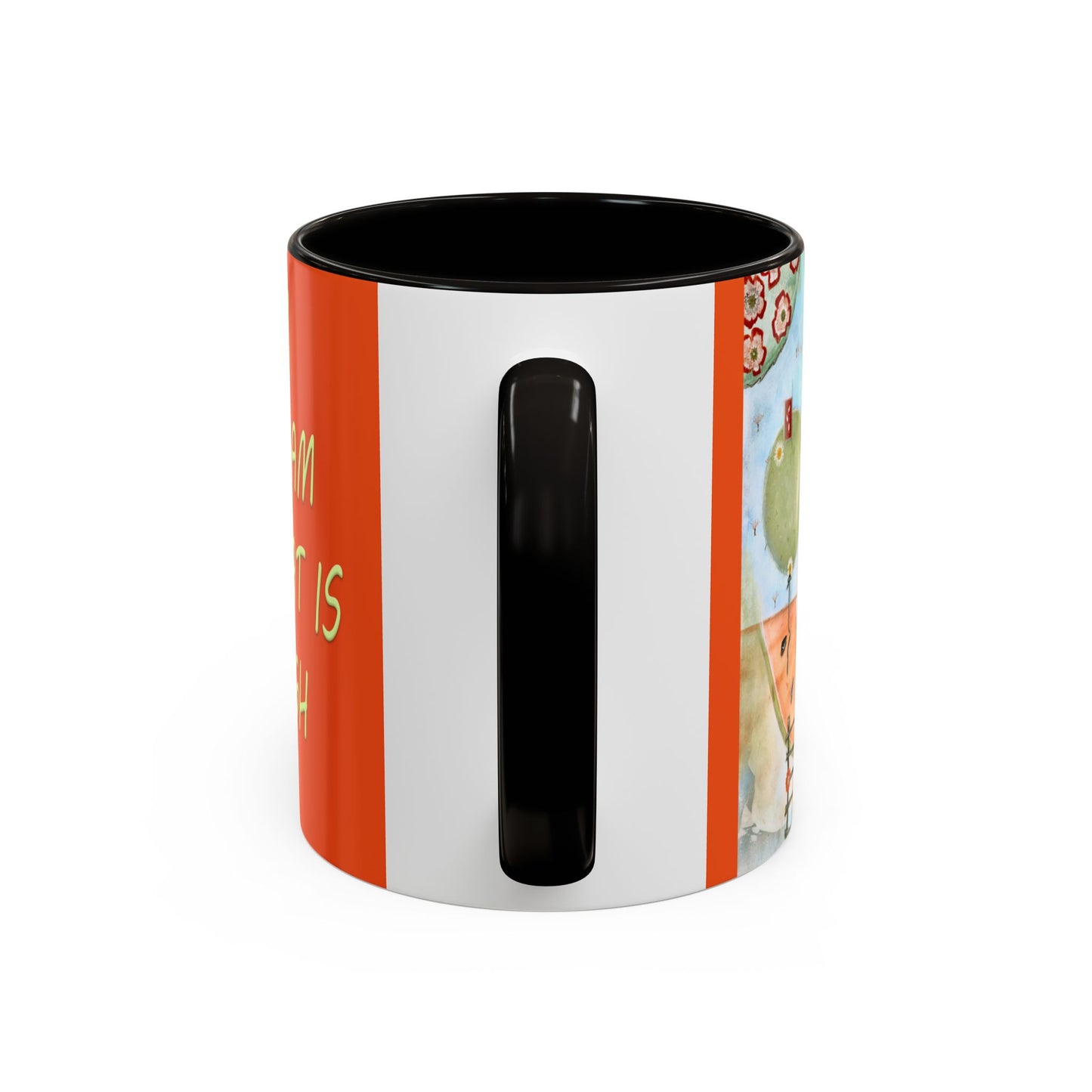 I AM ENOUGH - Colorful Mug by artist Marie Frederique