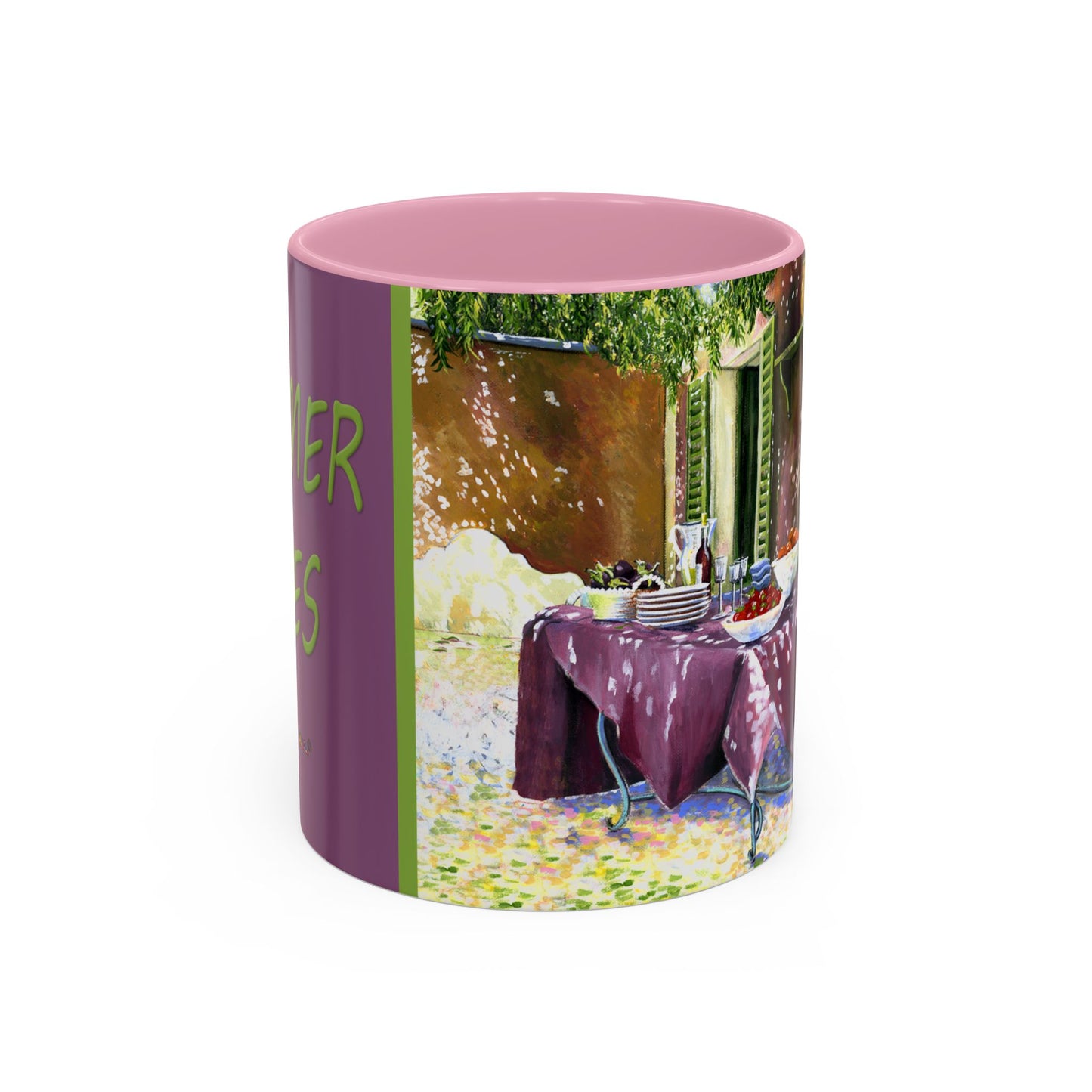 SUMMER VIBES - Purple patio by Artist Marie Frederique