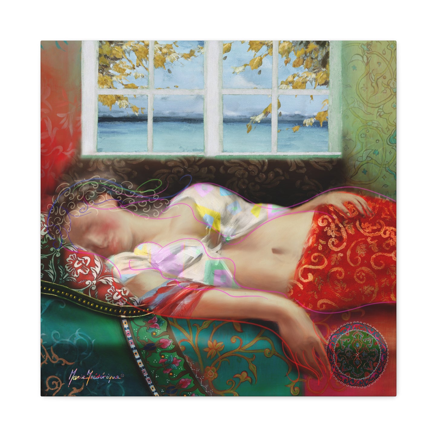 Mid-Day Nap, Dreamy Abstract Wall Art, by artist Marie Frederique