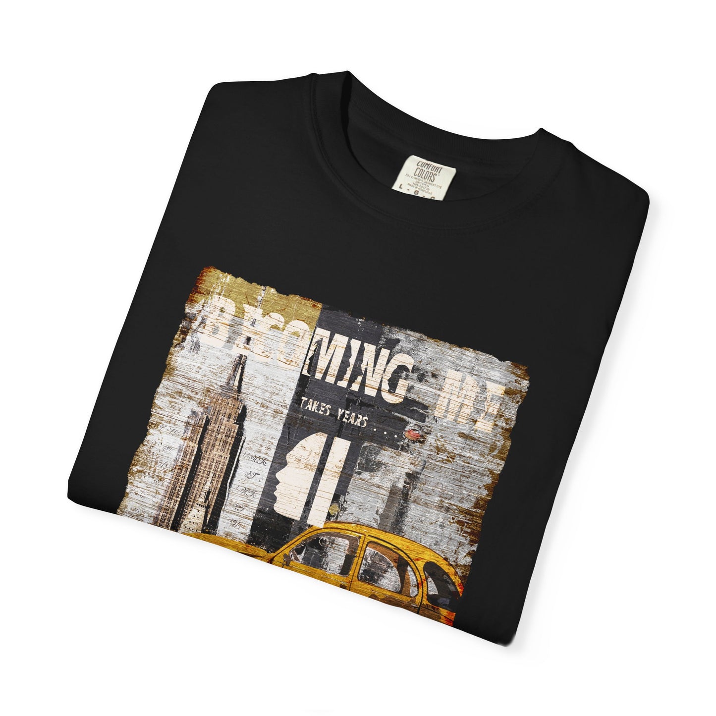 Becoming me, Vintage Soul Travel T-Shirt - Enjoy your journey by artist Marie Frederique