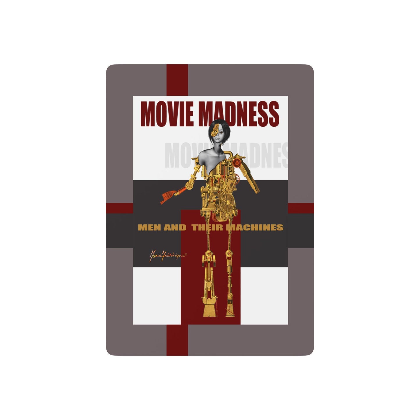 Playing cards - Movie Madness, AI for Poker - Unique Deck for Film Lovers by artist Marie Frederique
