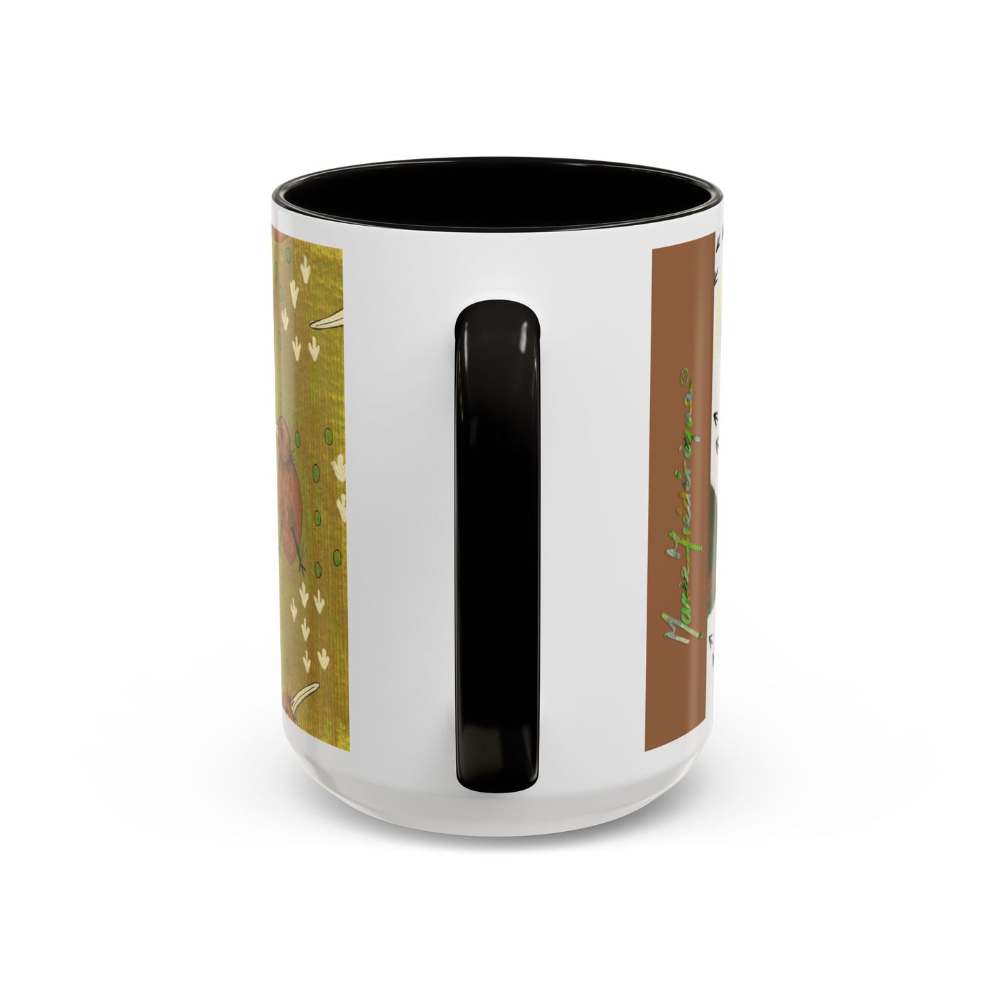 Kiwis and Kiwis Colorful Mug by Artist Marie Frederique