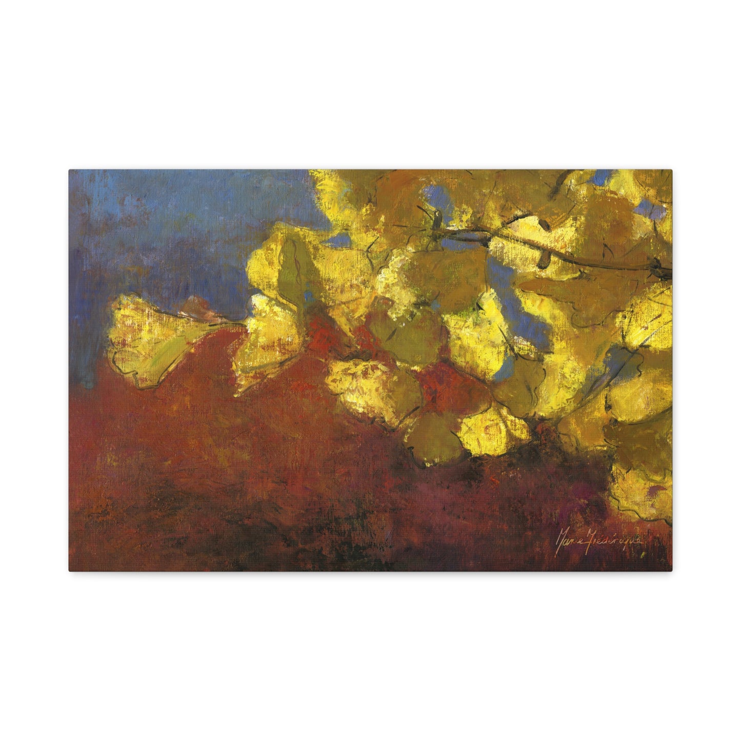 Vibrant Autumn Canvas Art by artist Marie Frederique