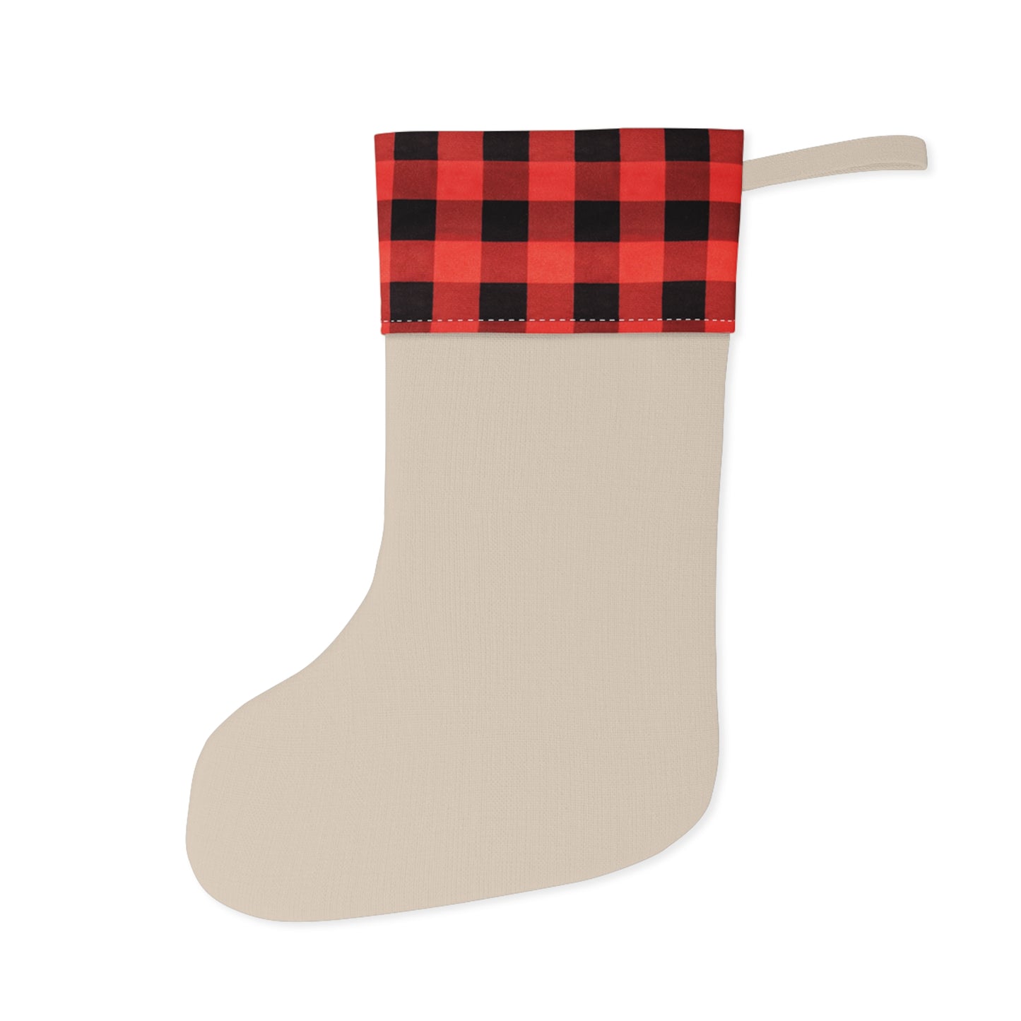 Christmas Stocking, Santa in a Forest for Fishing Enthusiasts