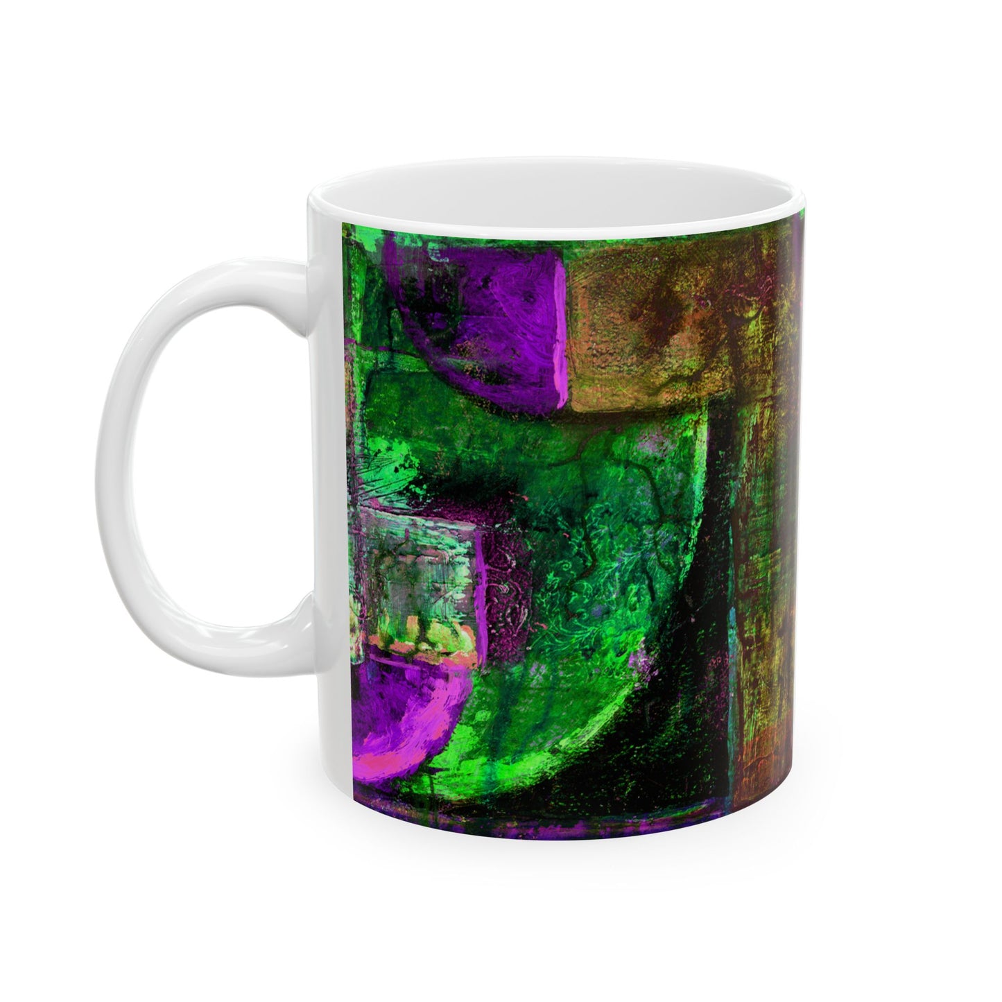 Alien - "I Identify as Alien", multicolored Ceramic Mug 11oz by Marie Frederique Artist