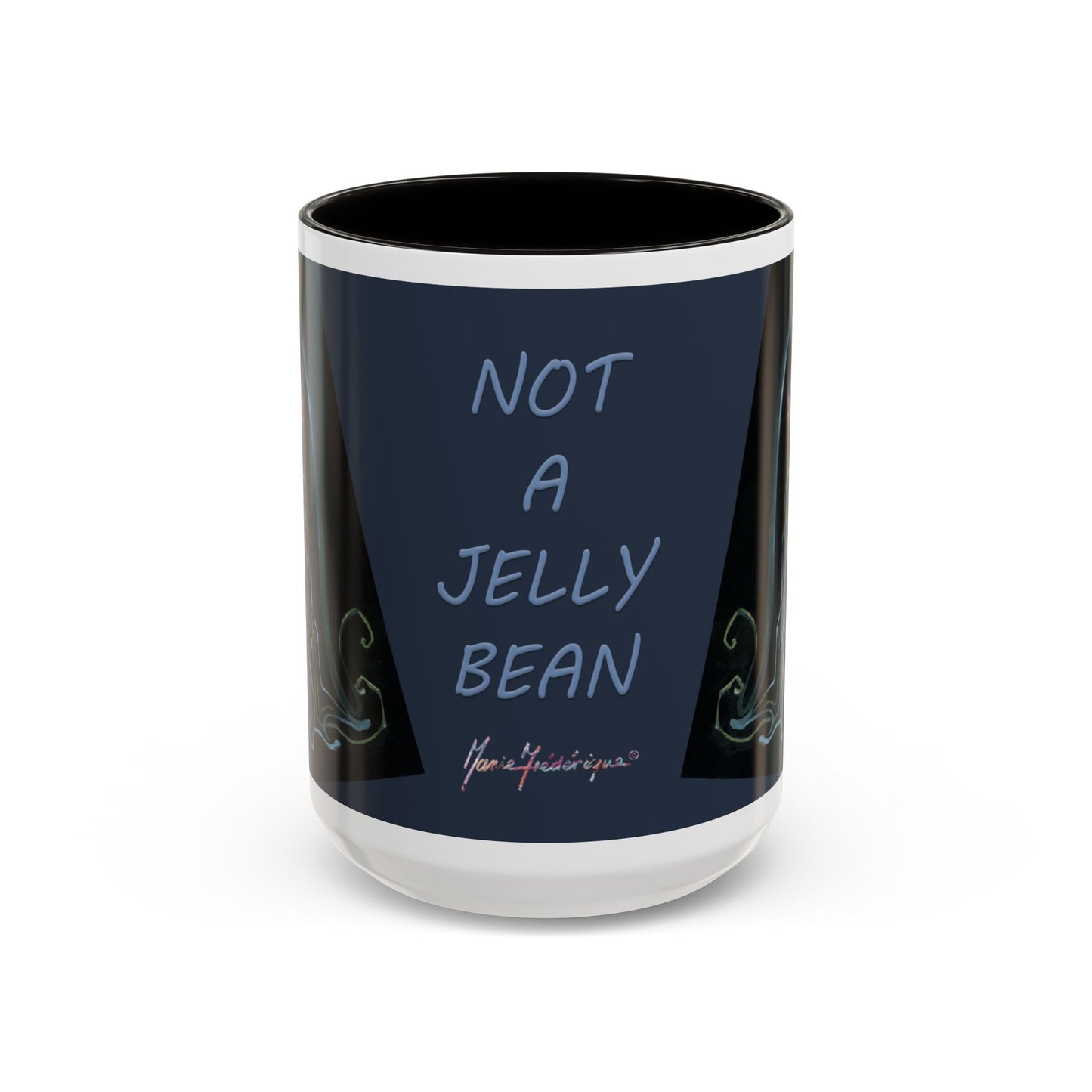 Jelly Fish - "Not a Jelly Bean" Colorful Mug by artist Marie Frederique