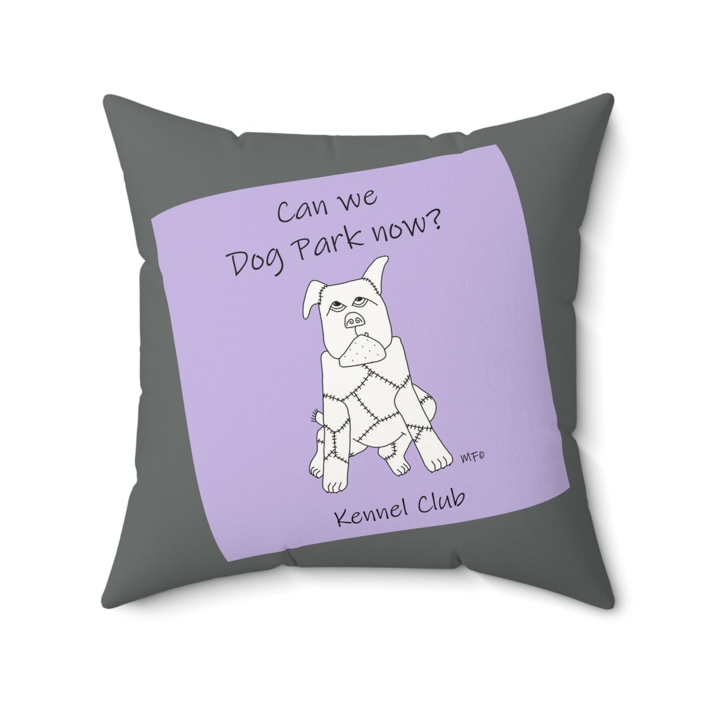 Dog Park Faux Suede Pillow - Perfect for Pet Lovers and Dog Owners