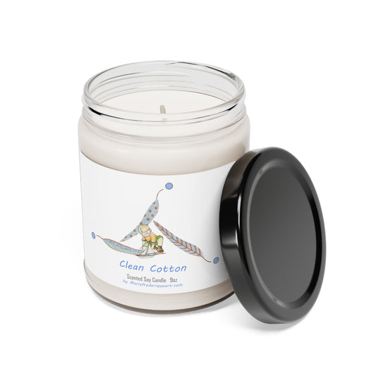 Candle Linen Collection, "Clean Cotton", Scented Soy Candle, 9oz by Marie Frederique