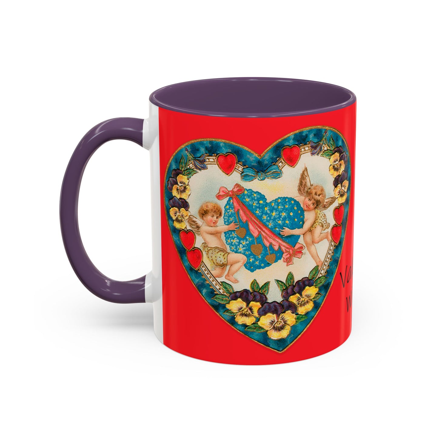 Valentine Hearts image mug 11oz or 15 oz