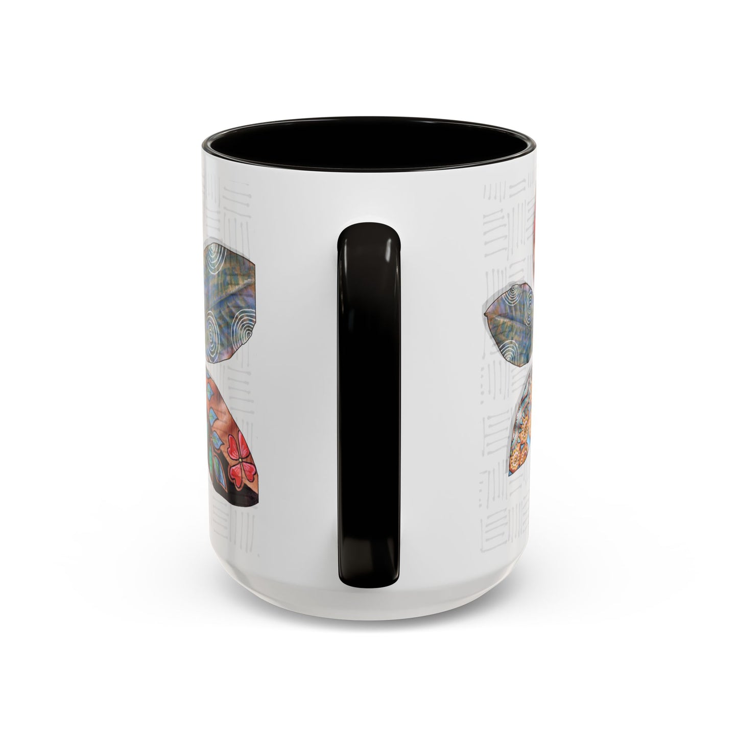 Painted Leaves Mug by Artist Marie Frederique