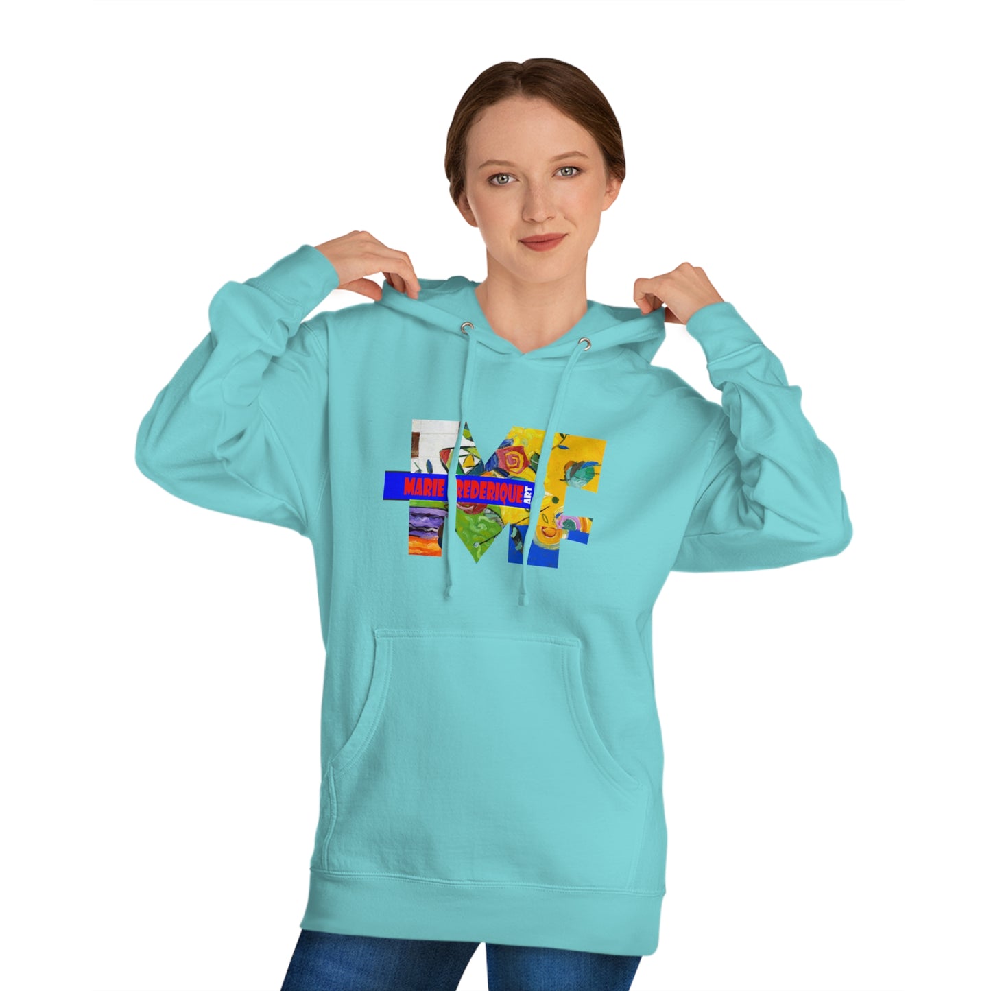 MF ART, Abstract Celebration - Unisex Hooded Sweatshirt by artist Marie Frederique