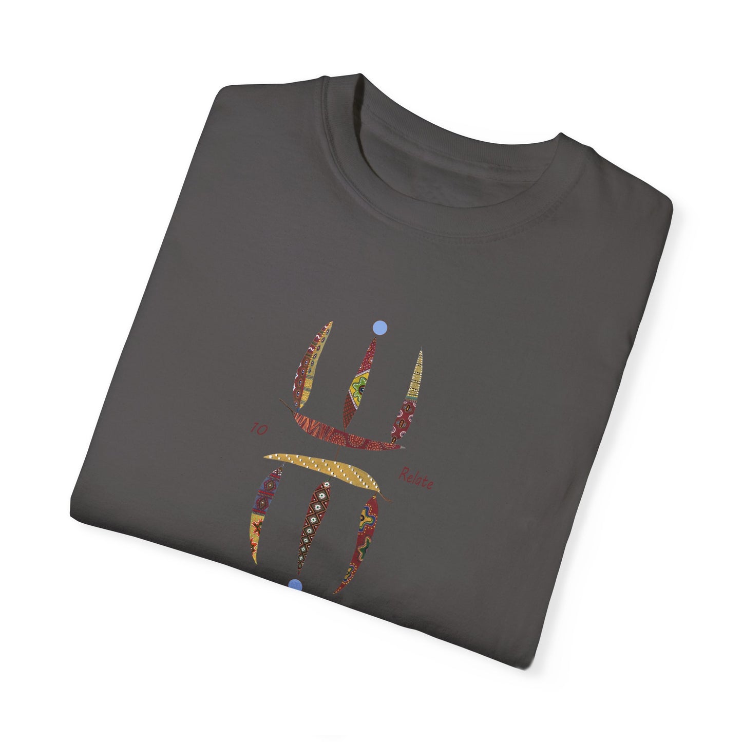 Essassani symbol # 10 "Relate" - Unisex Garment-Dyed T-shirt by Artist Marie Frederique