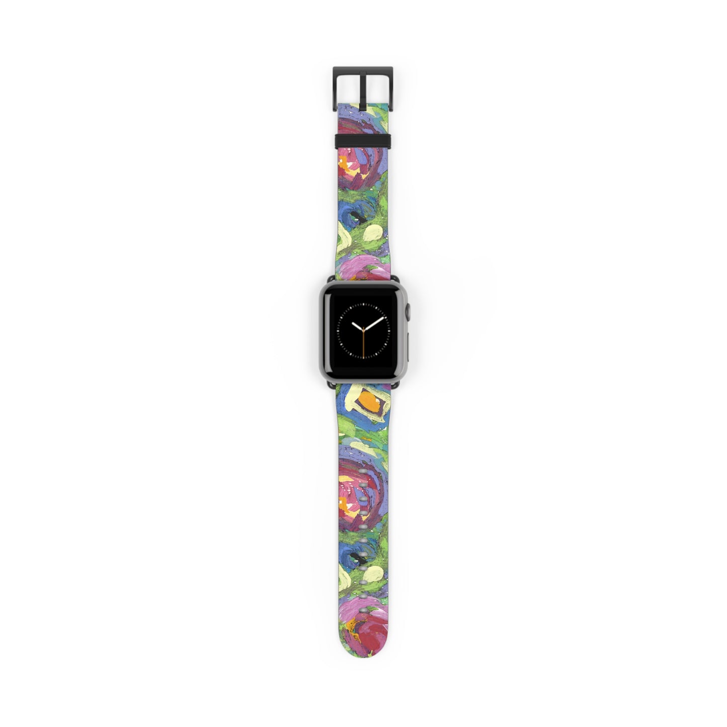 Abstract Series, Pretty & Fun multicolored faux leather Watch Band by artist Marie Frederique