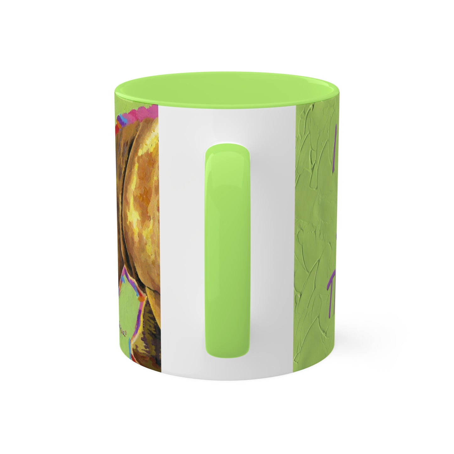 I AM so Tired - Rhinoceros Colorful Mug in 5 colors, 11oz By Artist Marie Frederique