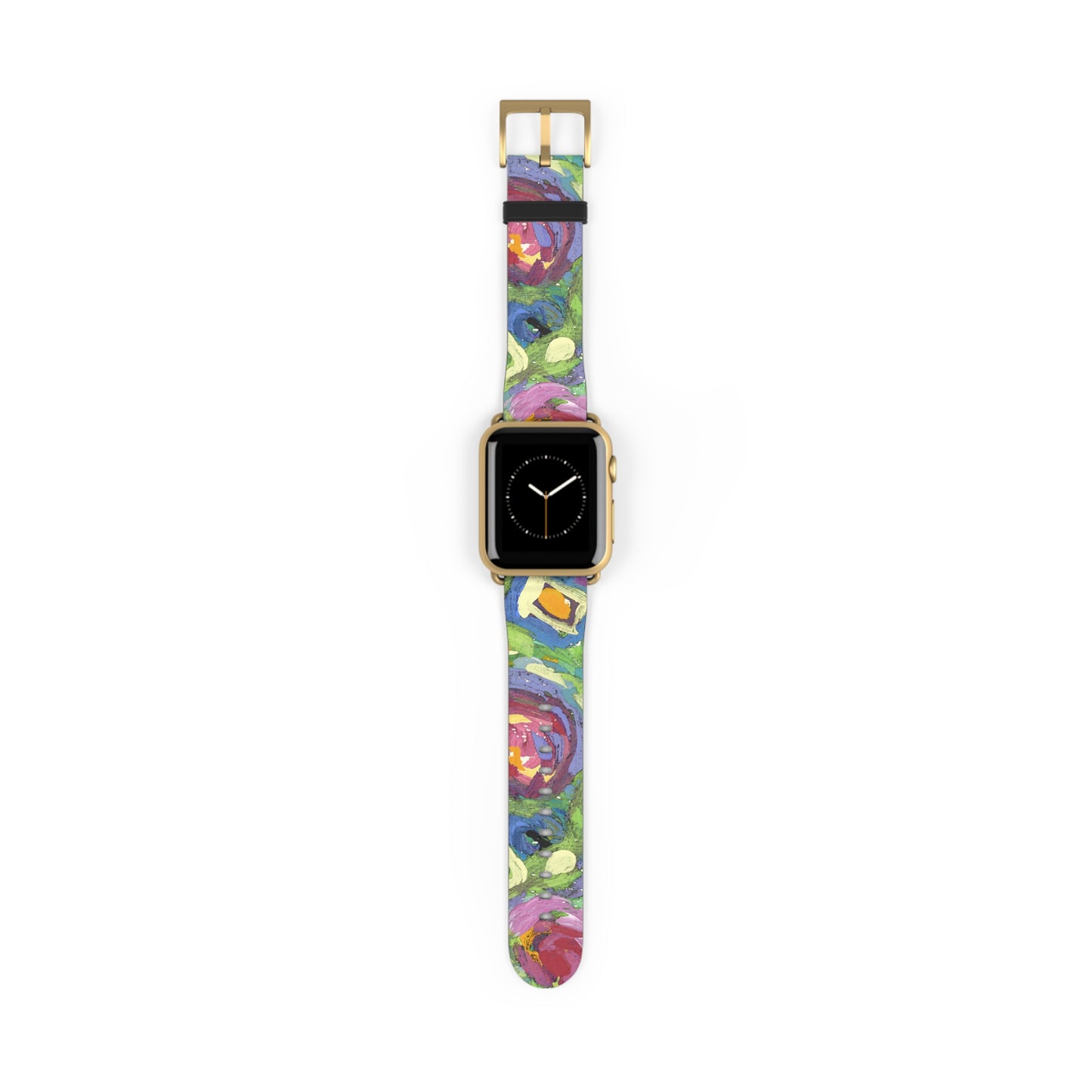 Abstract Series, Pretty & Fun multicolored faux leather Watch Band by artist Marie Frederique