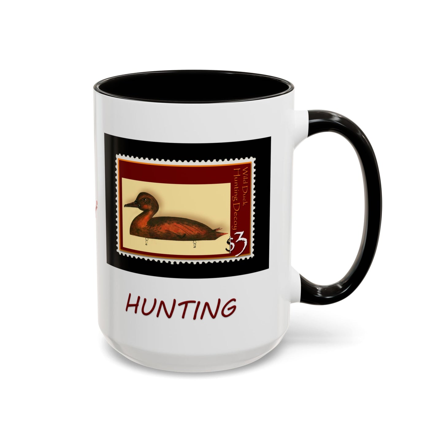 Mug Decoy Duck Art Print Stamp - Hunting Lodge Decor by artist Marie Frederique