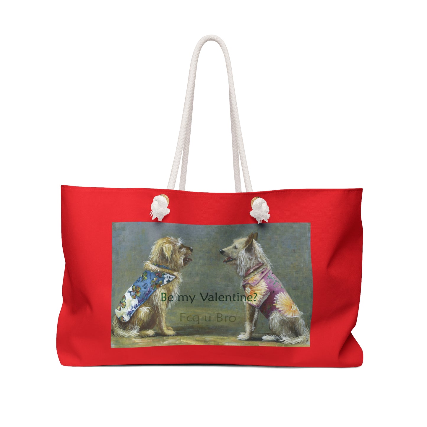 Valentine Weekender Bag - Adult humor by artist Marie Frederique