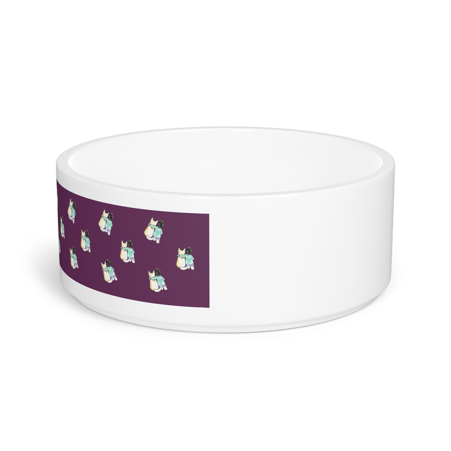 CTS Pet Bowl in purple BY Artist Marie Frederique