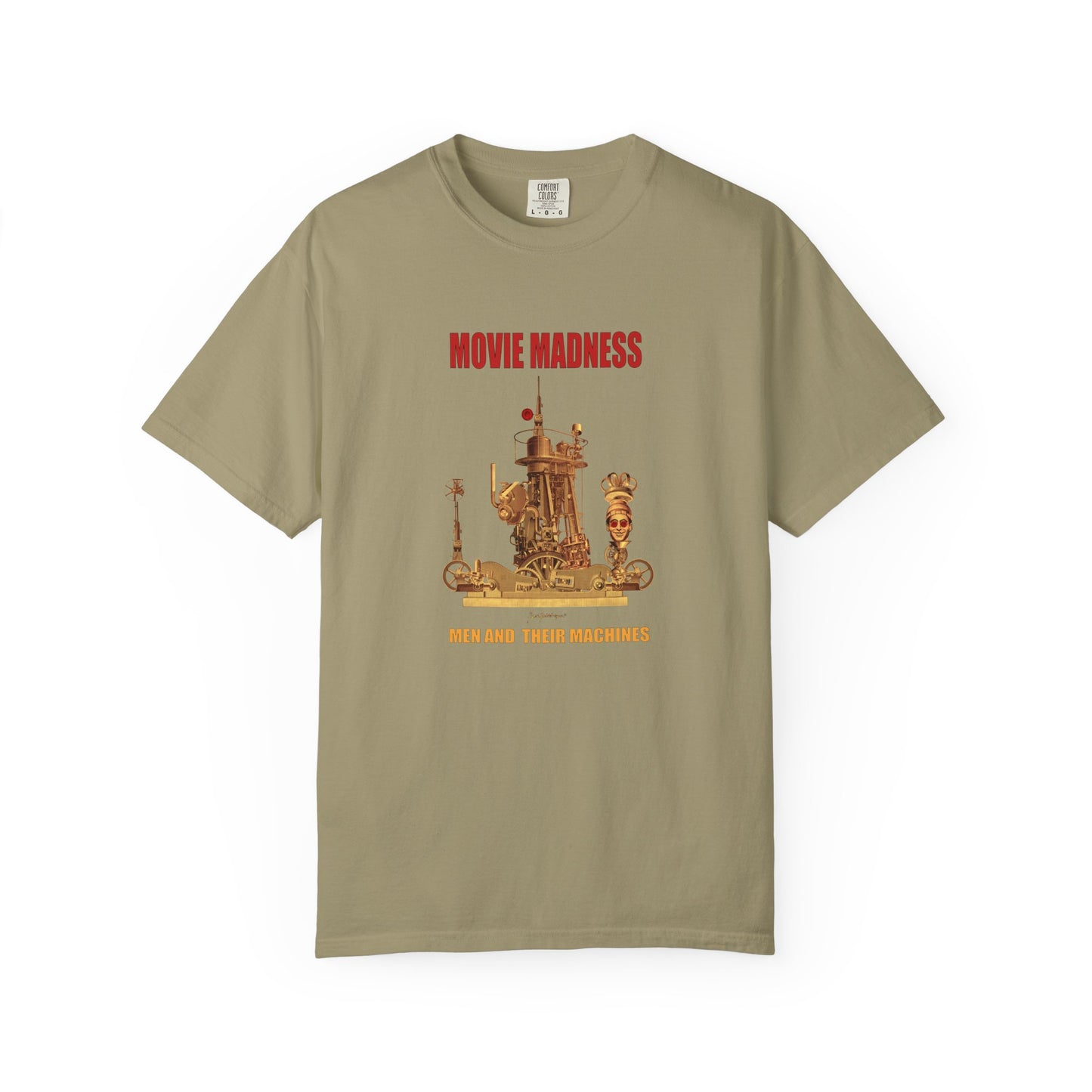Movie Madness T-Shirt — "Men and Their Machines" Vintage Film Art Tee by artist Marie Frederique