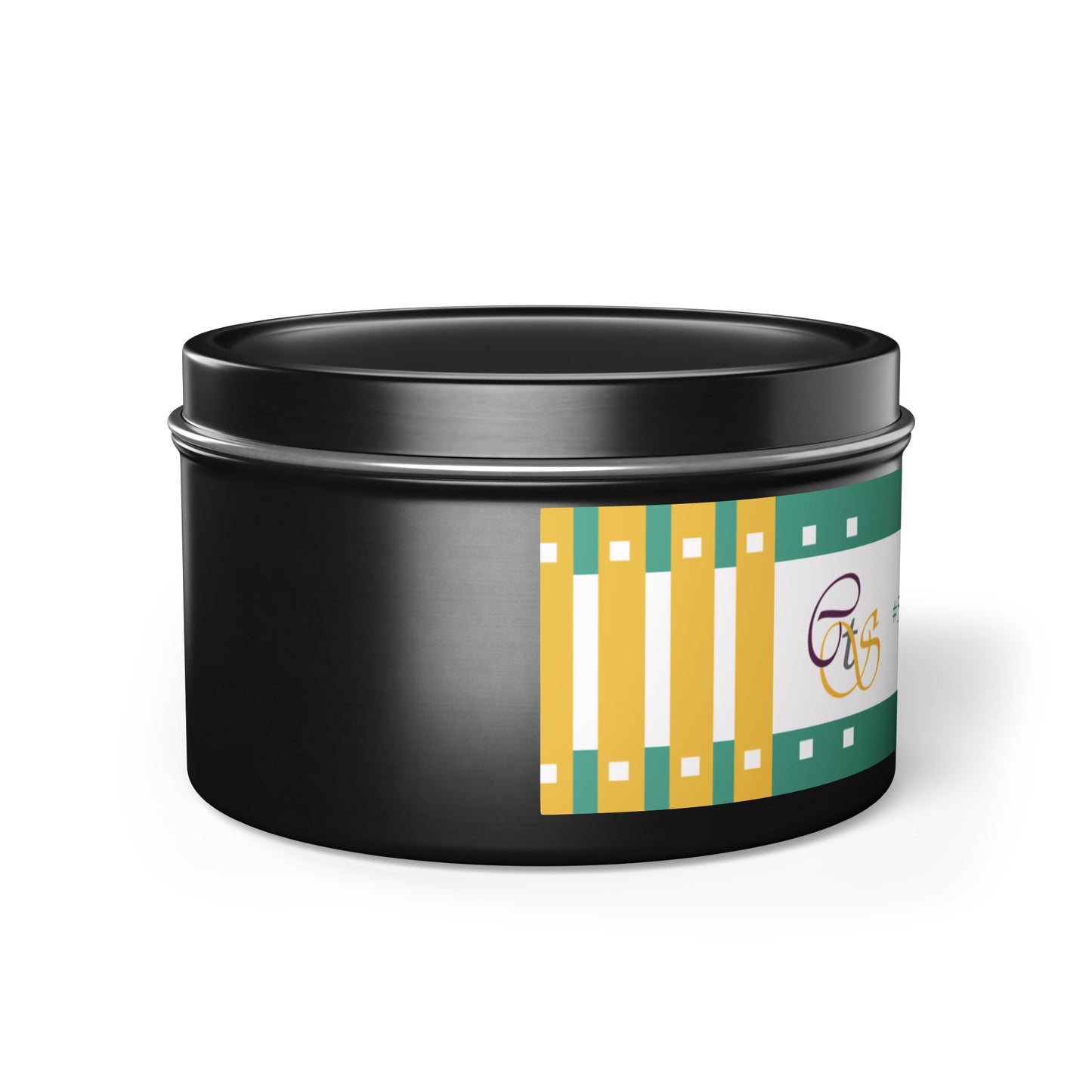 CTS #5 Candle Collection "Spa Retreat" Scented Coconut Soy Wax Candle in a metal tin. 4 oz or 8 oz, 3 tin colors silver, black or gold