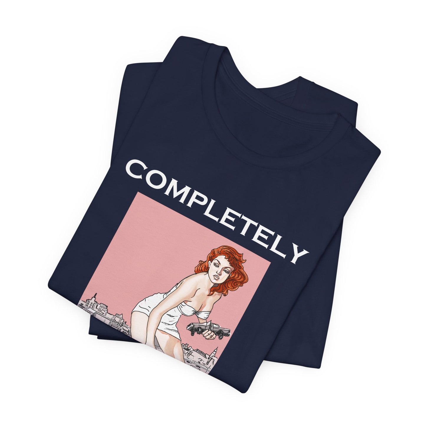 Completely Unhinged Retro Short Sleeve Tee by artist Marie Frederique