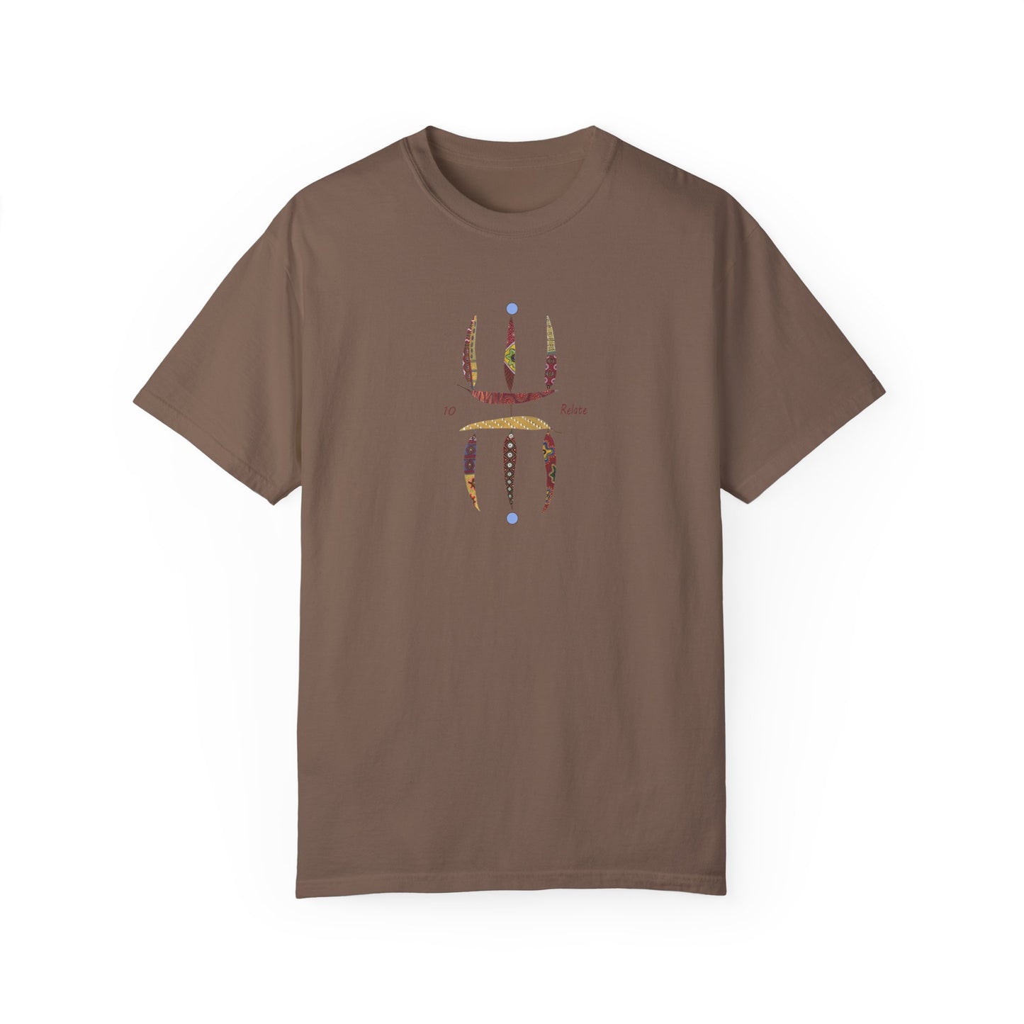 Essassani symbol # 10 "Relate" - Unisex Garment-Dyed T-shirt by Artist Marie Frederique