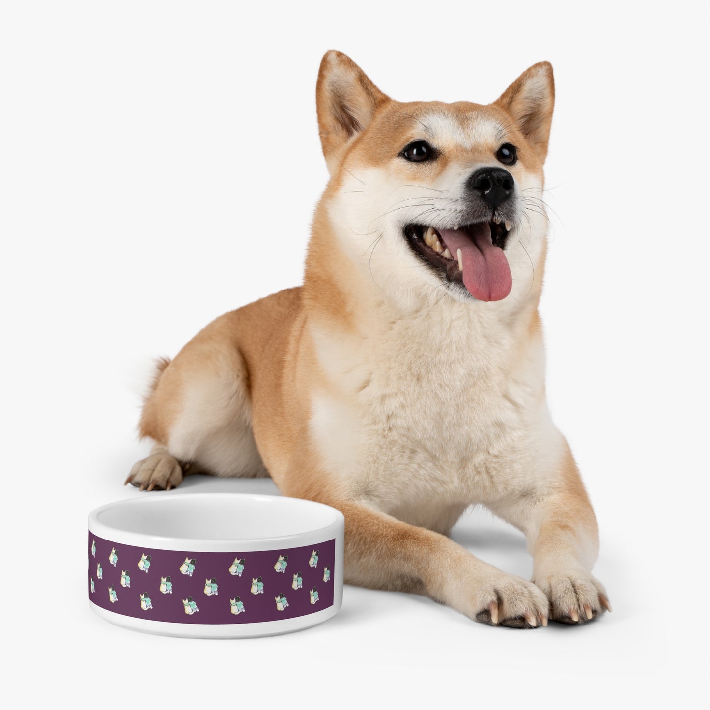 CTS Pet Bowl in purple BY Artist Marie Frederique