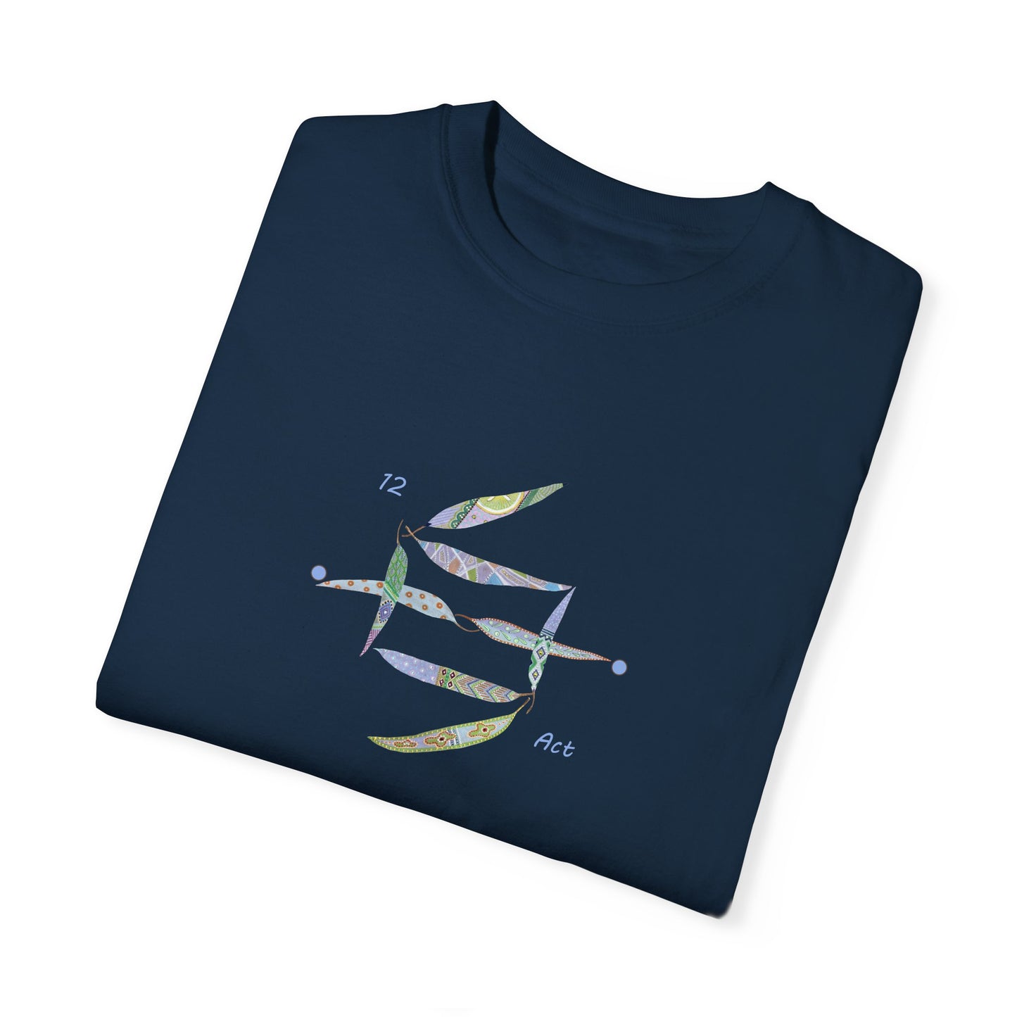 Essassani symbol # 12 "Act" - Unisex Garment-Dyed T-shirt by Artist Marie Frederique