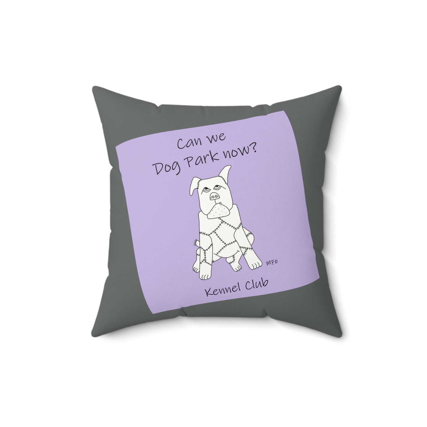 Dog Park Faux Suede Pillow - Perfect for Pet Lovers and Dog Owners