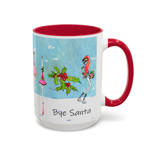 Festive Colorful Mug - Holiday Cheer, Perfect for Gift-Giving, Winter Celebrations, Coffee Lovers, Xmas Decor, Fun Drinkware