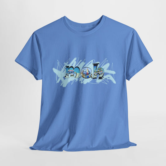 Meh! Urban Art Unisex Heavy Cotton Tee by artist Marie Frederique
