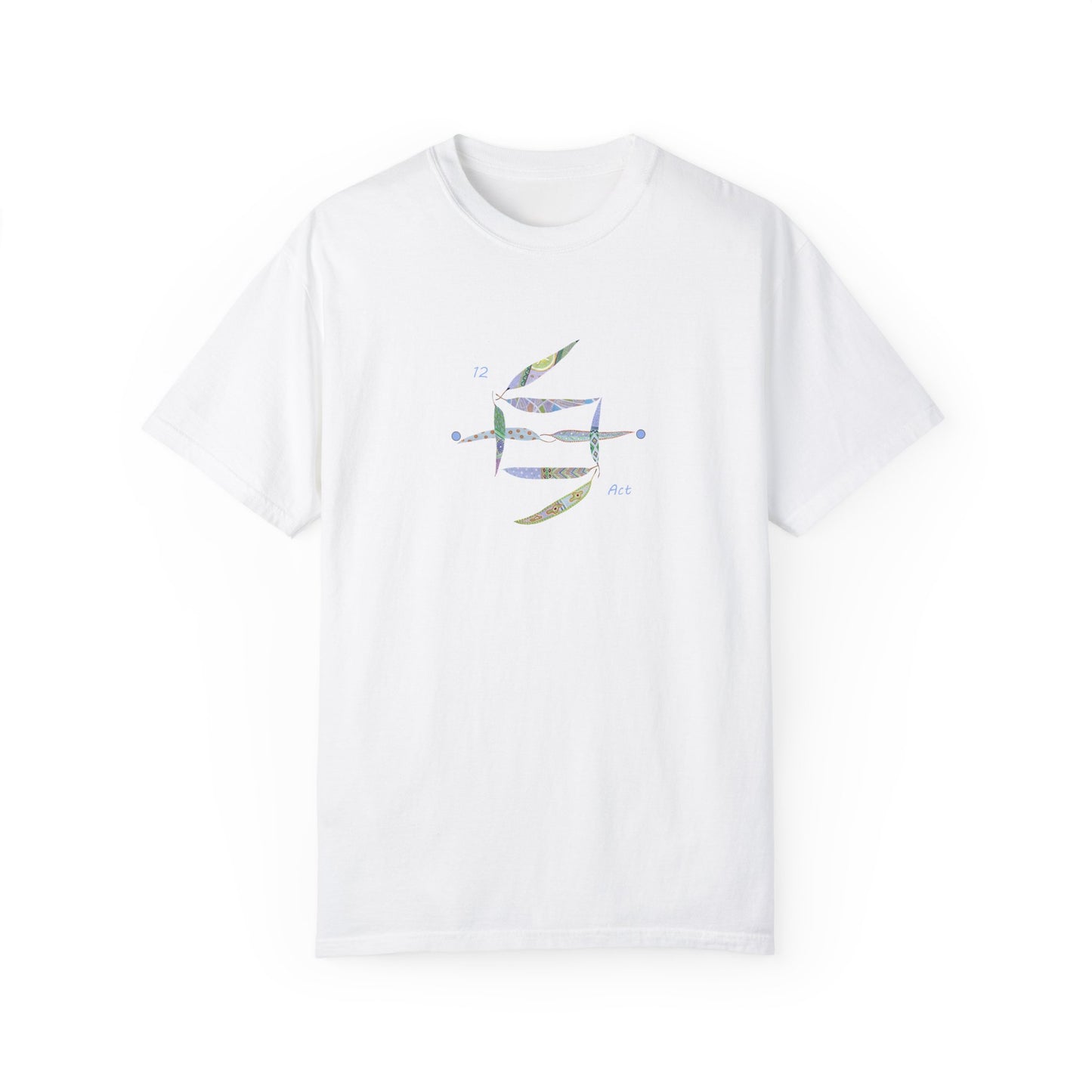 Essassani symbol # 12 "Act" - Unisex Garment-Dyed T-shirt by Artist Marie Frederique