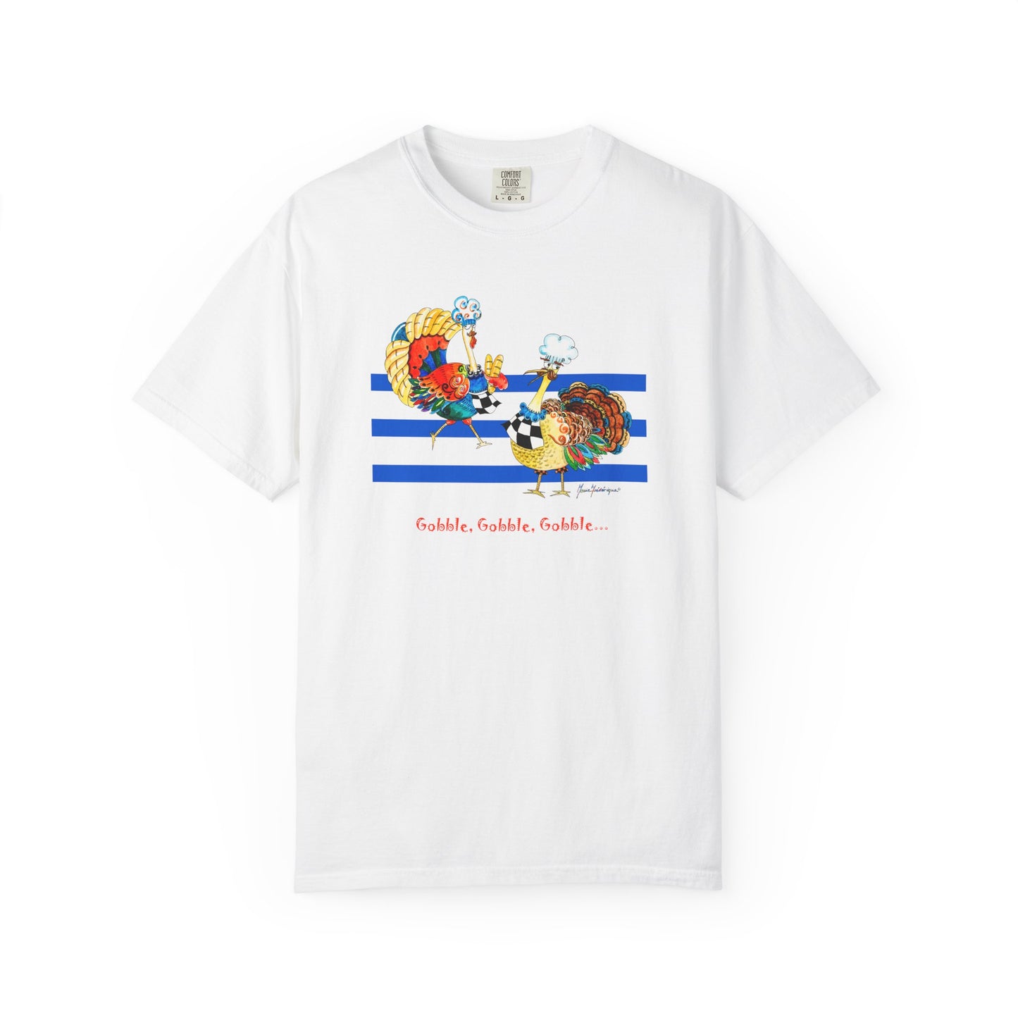 Whimsical Turkey T-shirt by artist Marie Frederique