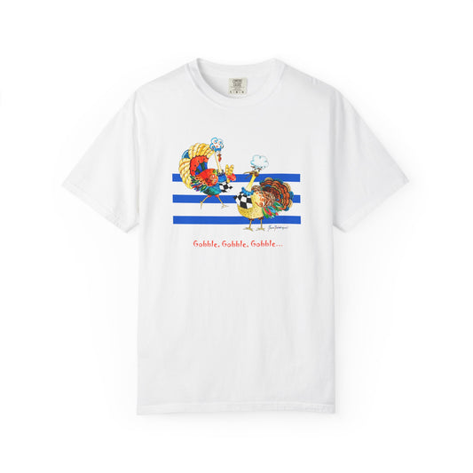 Whimsical Turkey T-shirt by artist Marie Frederique