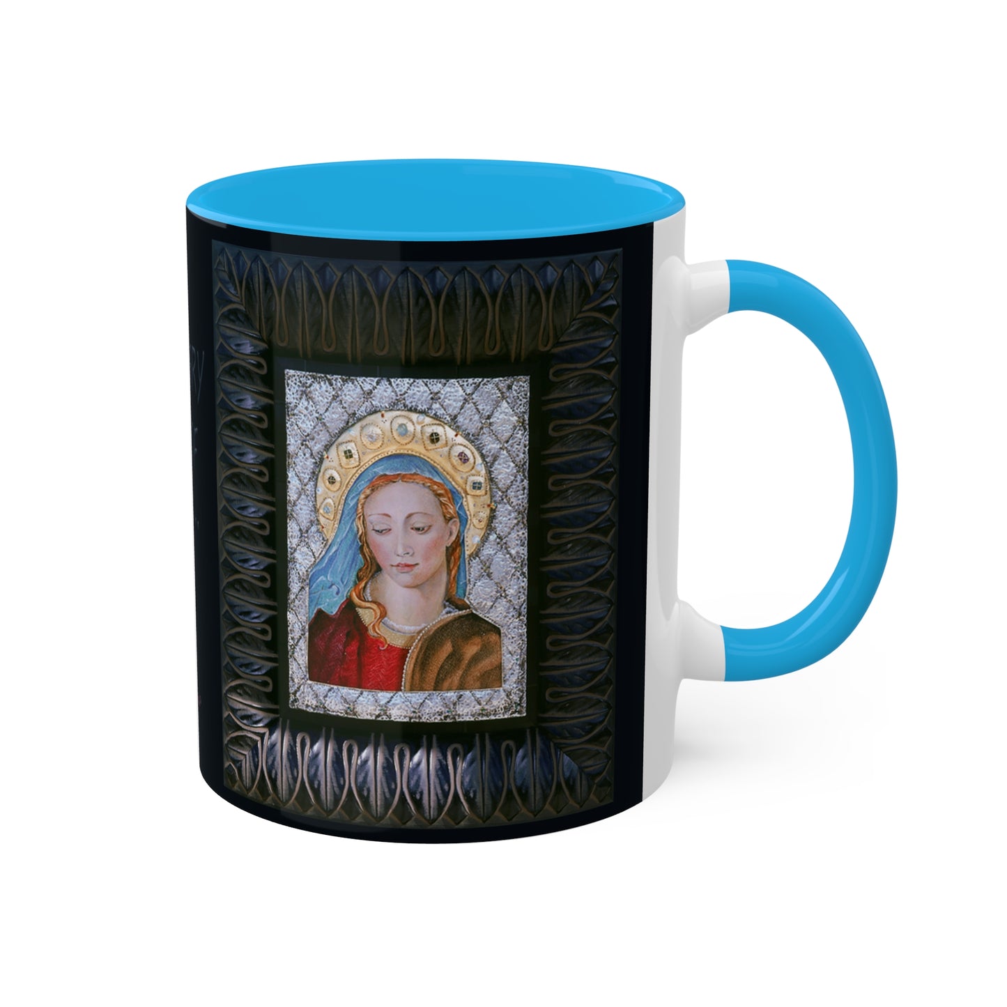 Hail Mary full of Grace - Colorful Mug in 3 colors, 11oz By Artist Marie Frederique