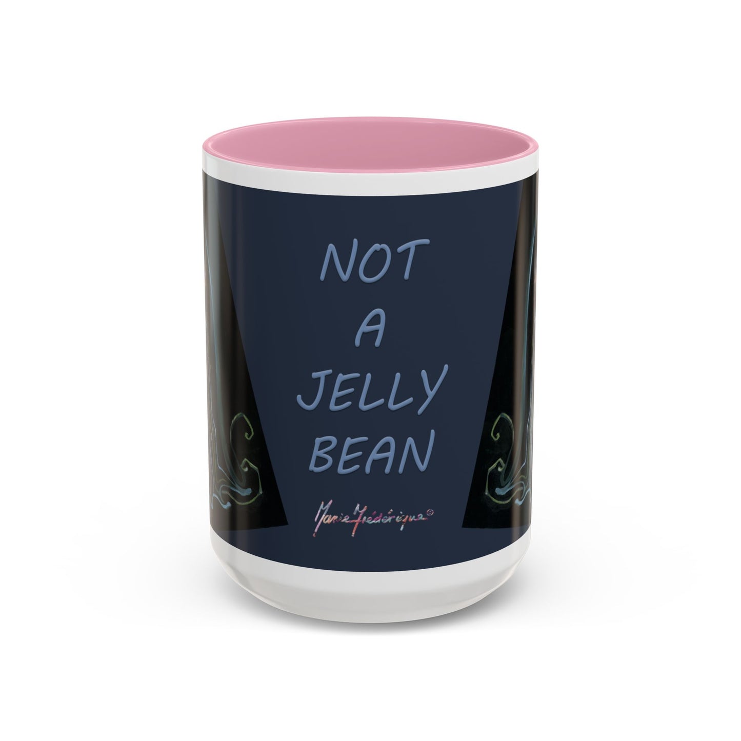 Jelly Fish - "Not a Jelly Bean" Colorful Mug by artist Marie Frederique