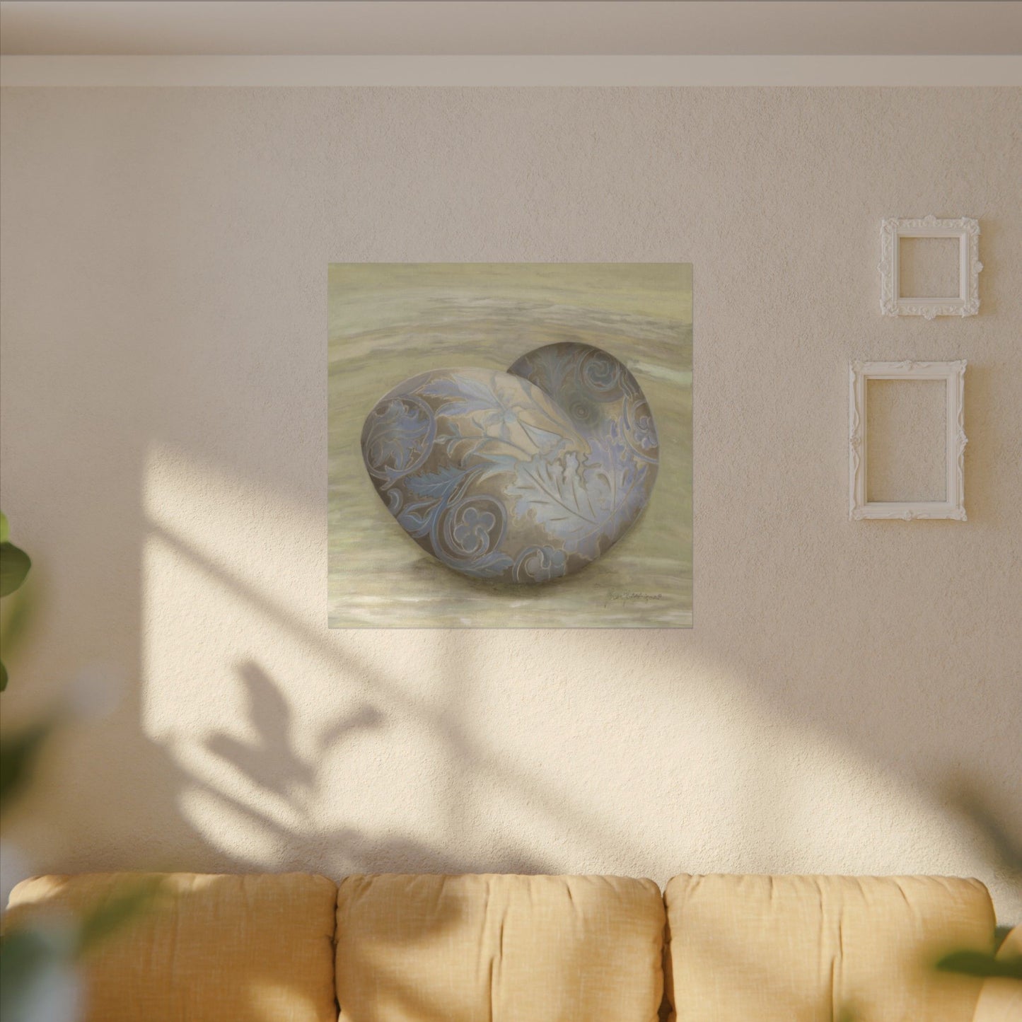 Serene Shell 2 printed Art Canvas by artist Marie Frederique