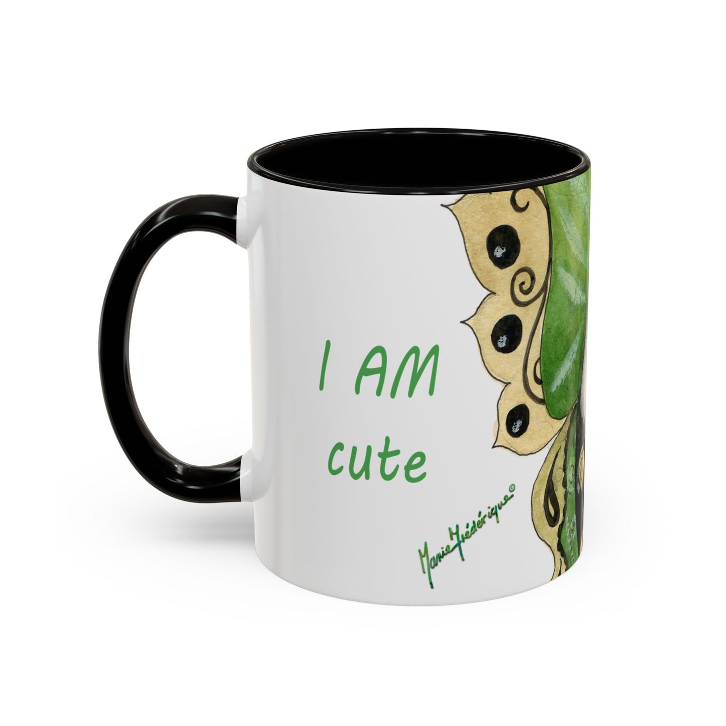 Whimsical Egg Butterfly 1, Colorful Mug by Artist Marie Frederique