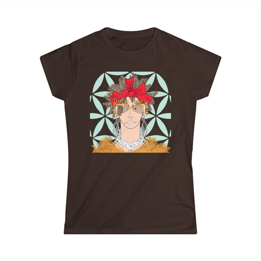 Odette, Graphic Bohemian Vibes - Women's Tee by artist Marie Frederique