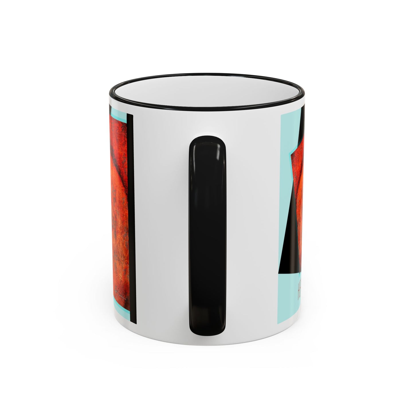 Heavily Meditated Ceramic Accent Mug — Buddha Art Coffee Cup (11oz/15oz) by artist Marie Frederique