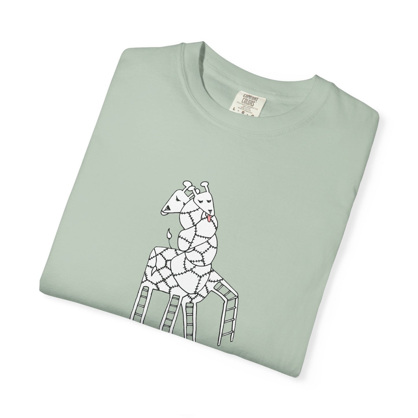 Entangled Embrace Giraffe T-shirt by artist Marie Frederique