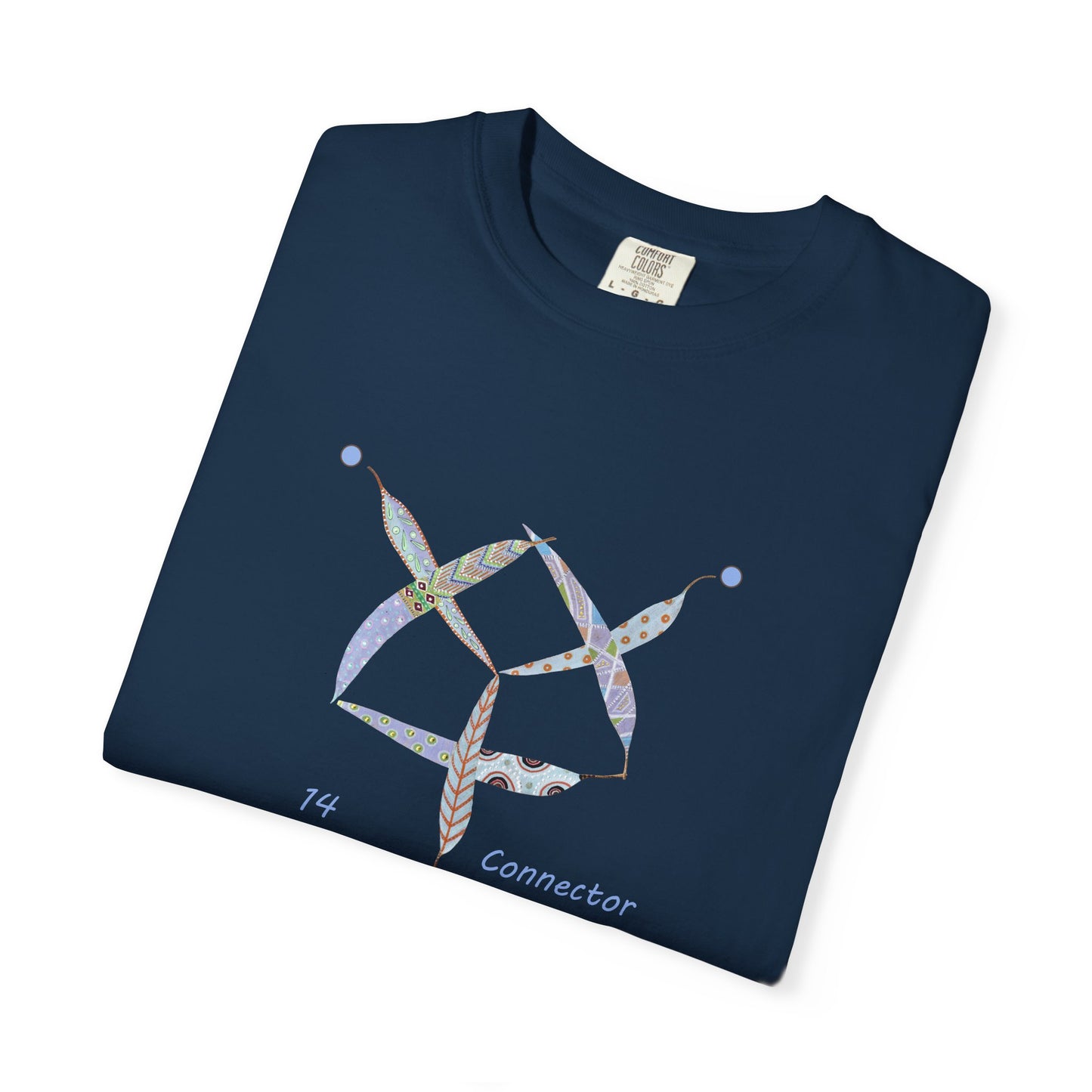 Essassani symbol # 14 "Connector" - Unisex Garment-Dyed T-shirt by Artist Marie Frederique
