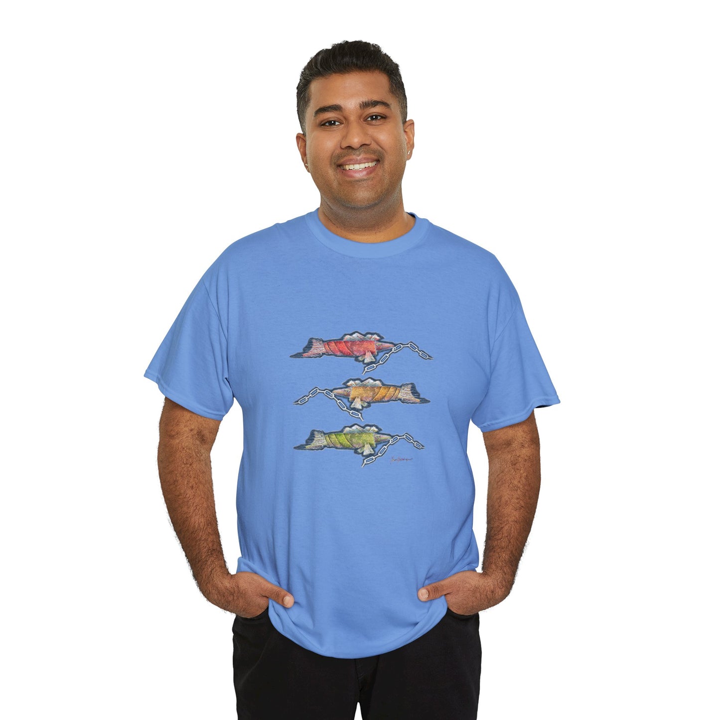 Trio Snout fish T-Shirt — fishing Tee by artist Marie Frederique