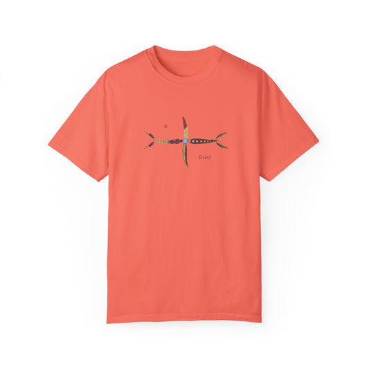 Essassani symbol # 6 "Extend" - Unisex Garment-Dyed T-shirt by Artist Marie Frederique