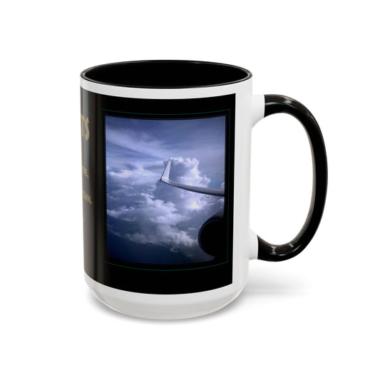 LIMITS - If it is not there don't bring your own - Motivational Colorful Mug by Artist Marie Frederique