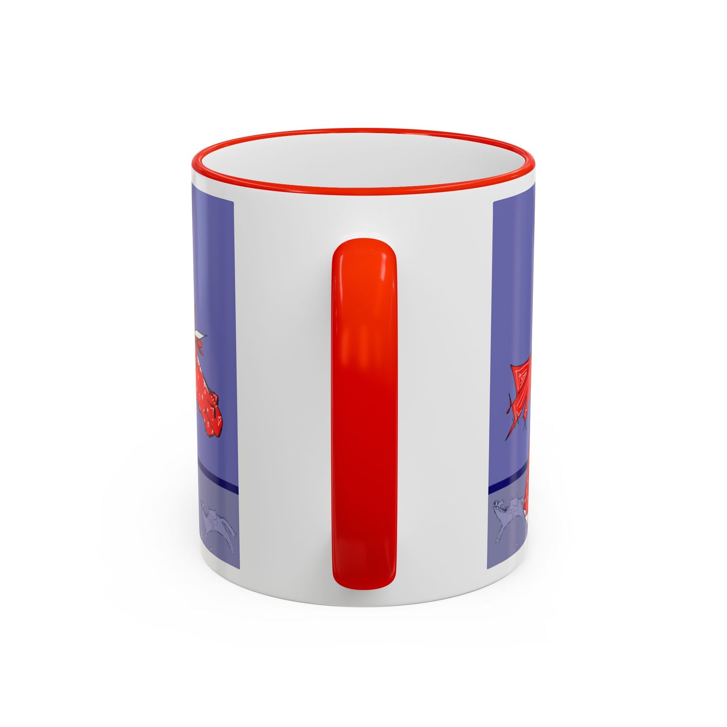 Chestnut jumper Accent Rim Mug — Coffee Cup (11oz/15oz) by artist Marie Frederique