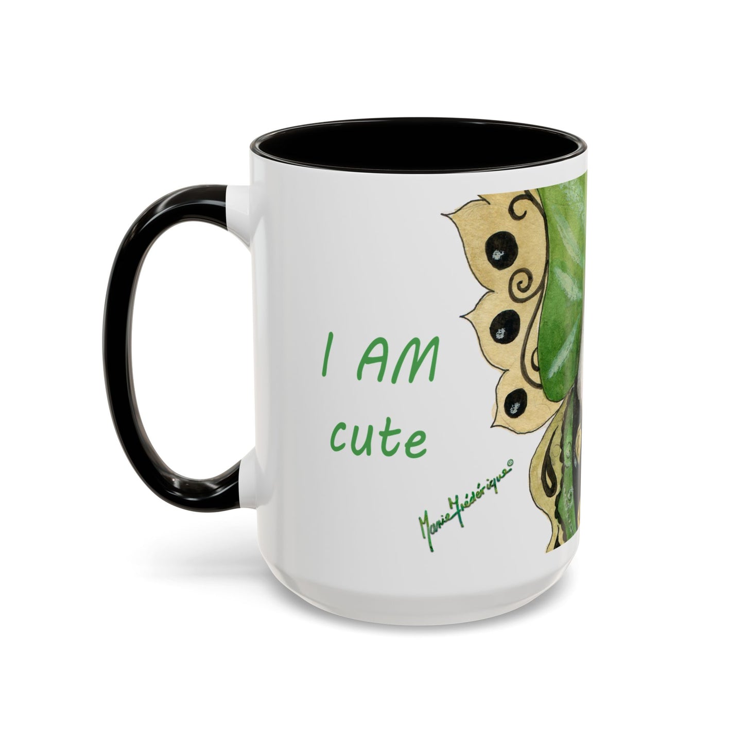 Whimsical Egg Butterfly 1, Colorful Mug by Artist Marie Frederique