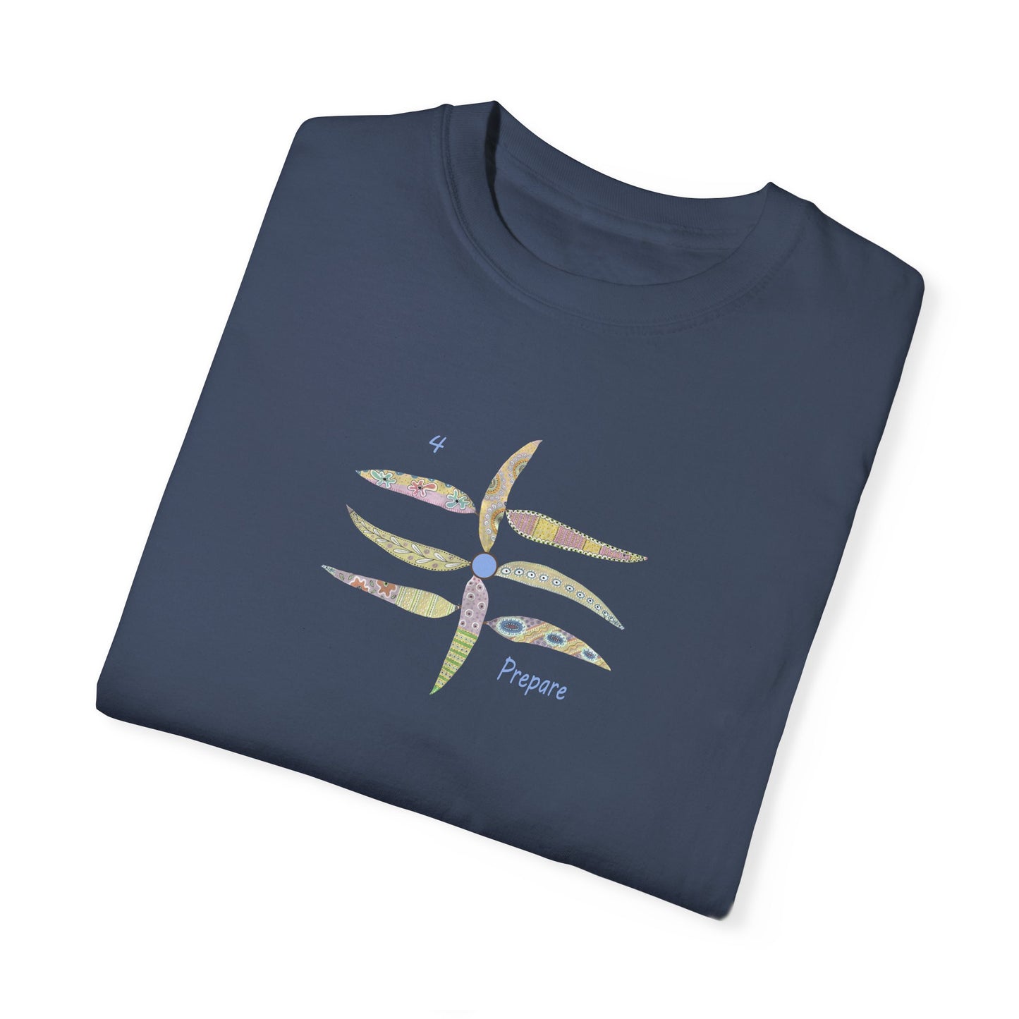 Essassani symbol # 4 "Prepare" - Unisex Garment-Dyed T-shirt by Artist Marie Frederique