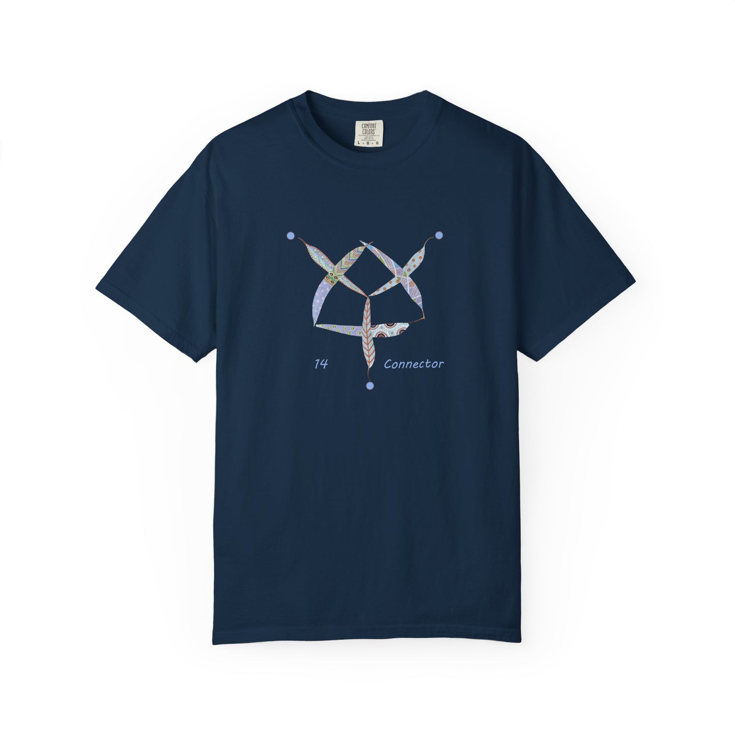 Essassani symbol # 14 "Connector" - Unisex Garment-Dyed T-shirt by Artist Marie Frederique